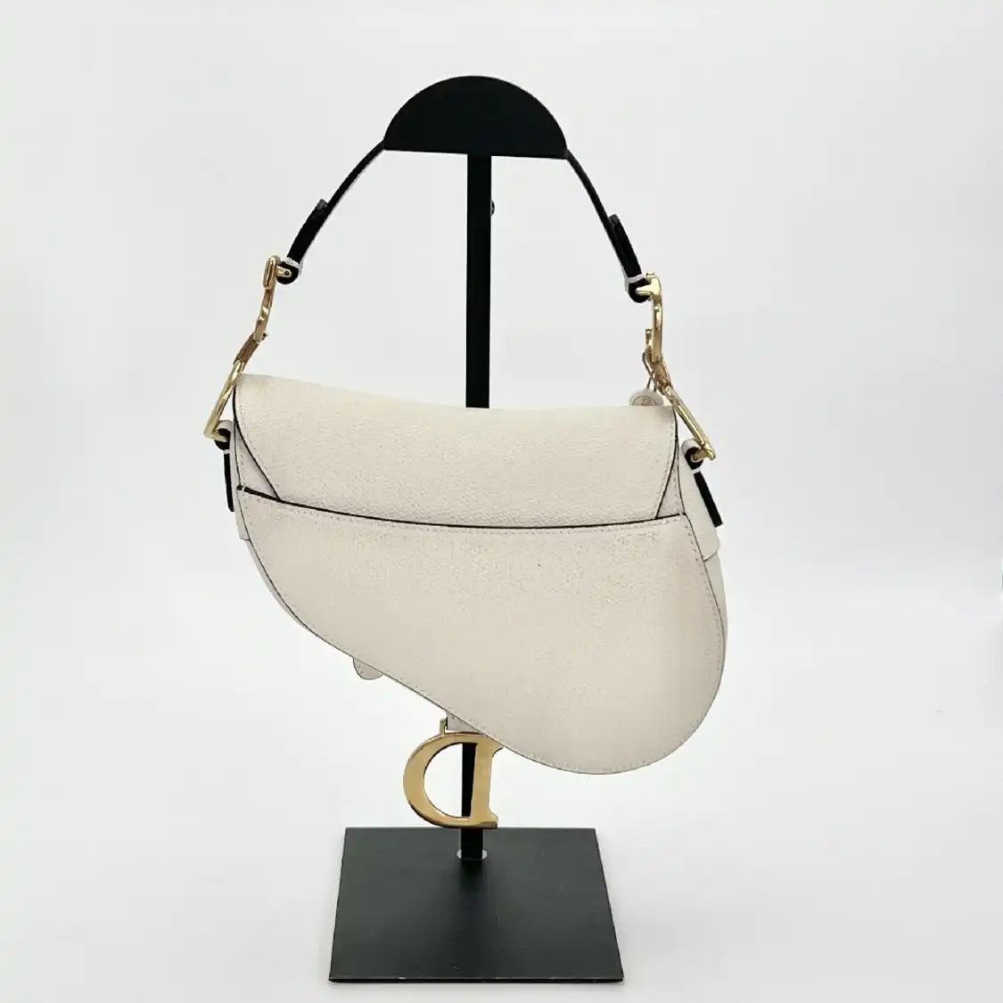 Dior DIOR Saddle Small beige cowhide leather saddle bag shoulder bag Size ONE SIZE - 3 Thumbnail