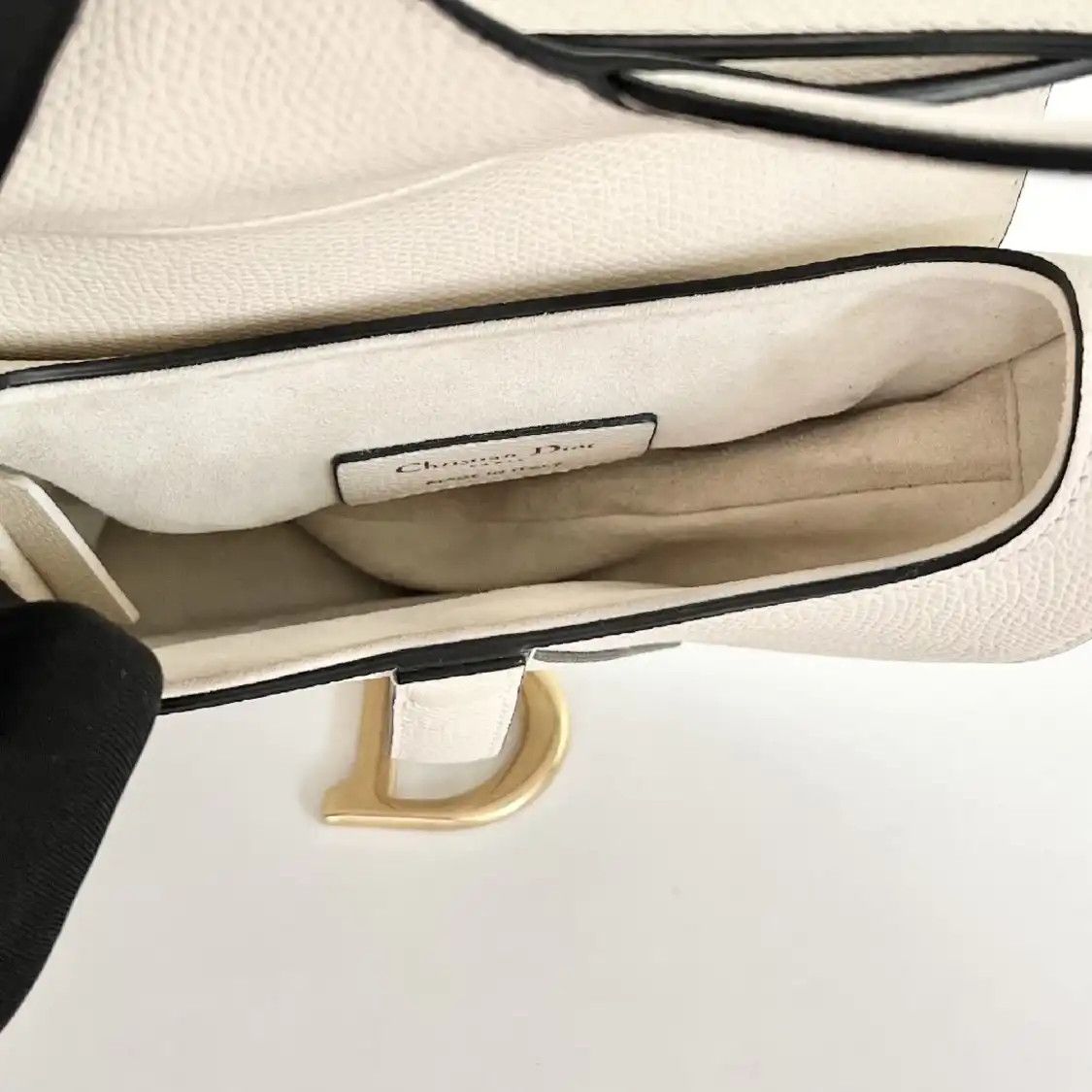Dior DIOR Saddle Small beige cowhide leather saddle bag shoulder bag Size ONE SIZE - 5 Thumbnail