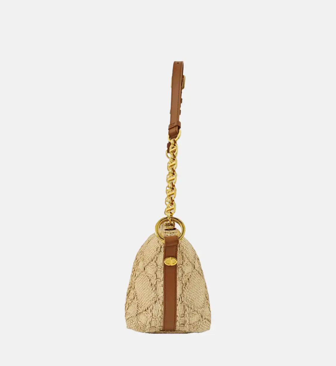 Dior DIOR Diorstar Hobo yellow special Material rattan plaid woven handbag gold hardw Size ONE SIZE - 3 Thumbnail
