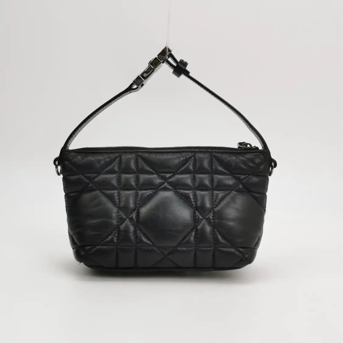 Dior DIOR Diortravel Nomad Small black cowhide leather rattan plaid quilted handbag Size ONE SIZE - 3 Thumbnail