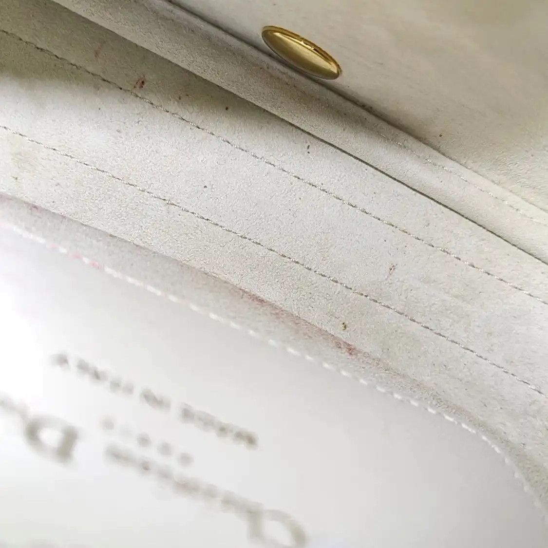 Dior DIOR Bobby Small white cowhide leather shoulder bag handbag crossbody bag gold h Size ONE SIZE - 15 Thumbnail