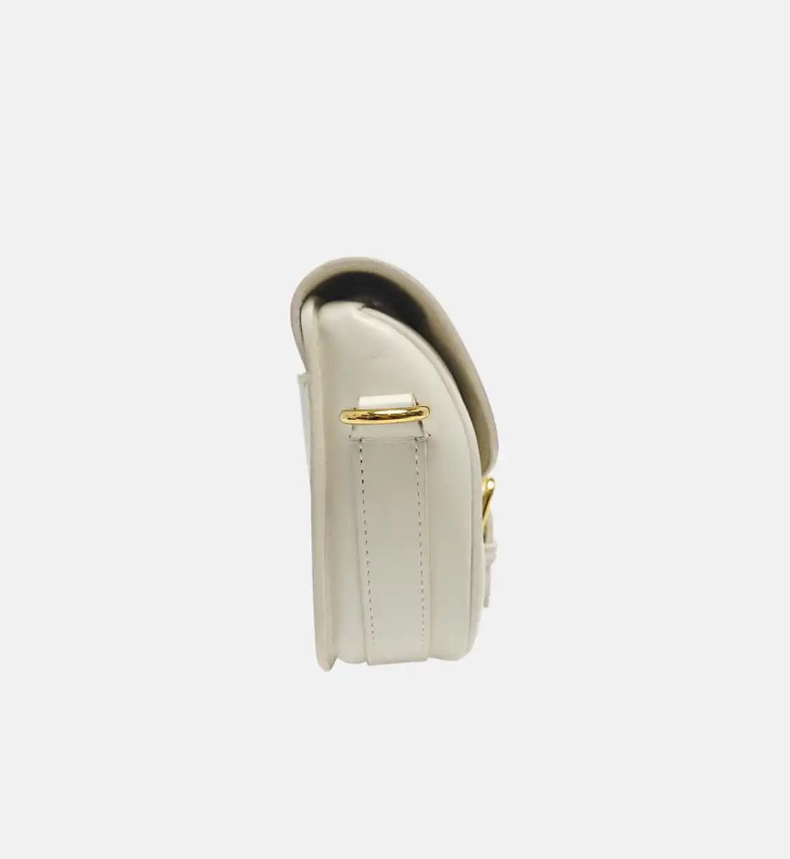 Dior DIOR Bobby Small white cowhide leather shoulder bag handbag crossbody bag gold h Size ONE SIZE - 4 Thumbnail