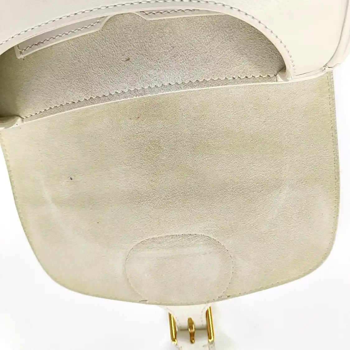 Dior DIOR Bobby Small white cowhide leather shoulder bag handbag crossbody bag gold h Size ONE SIZE - 10 Thumbnail