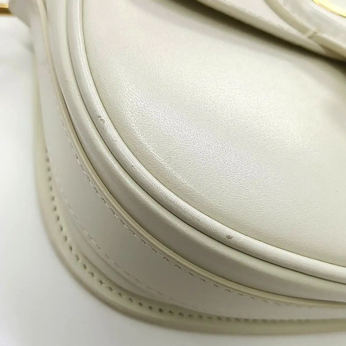 Dior DIOR Bobby Small white cowhide leather shoulder bag handbag crossbody bag gold h Size ONE SIZE - 14 Thumbnail