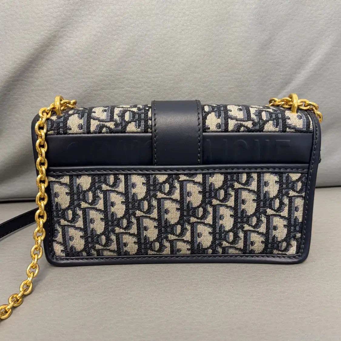 Dior DIOR 30 Montaigne East-West blue canvas monogram jacquard Montaigne bag shoulder Size ONE SIZE - 4 Thumbnail