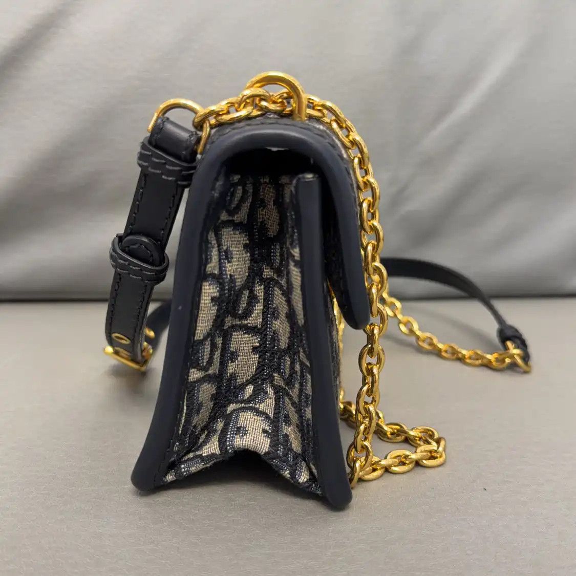 Dior DIOR 30 Montaigne East-West blue canvas monogram jacquard Montaigne bag shoulder Size ONE SIZE - 2 Thumbnail