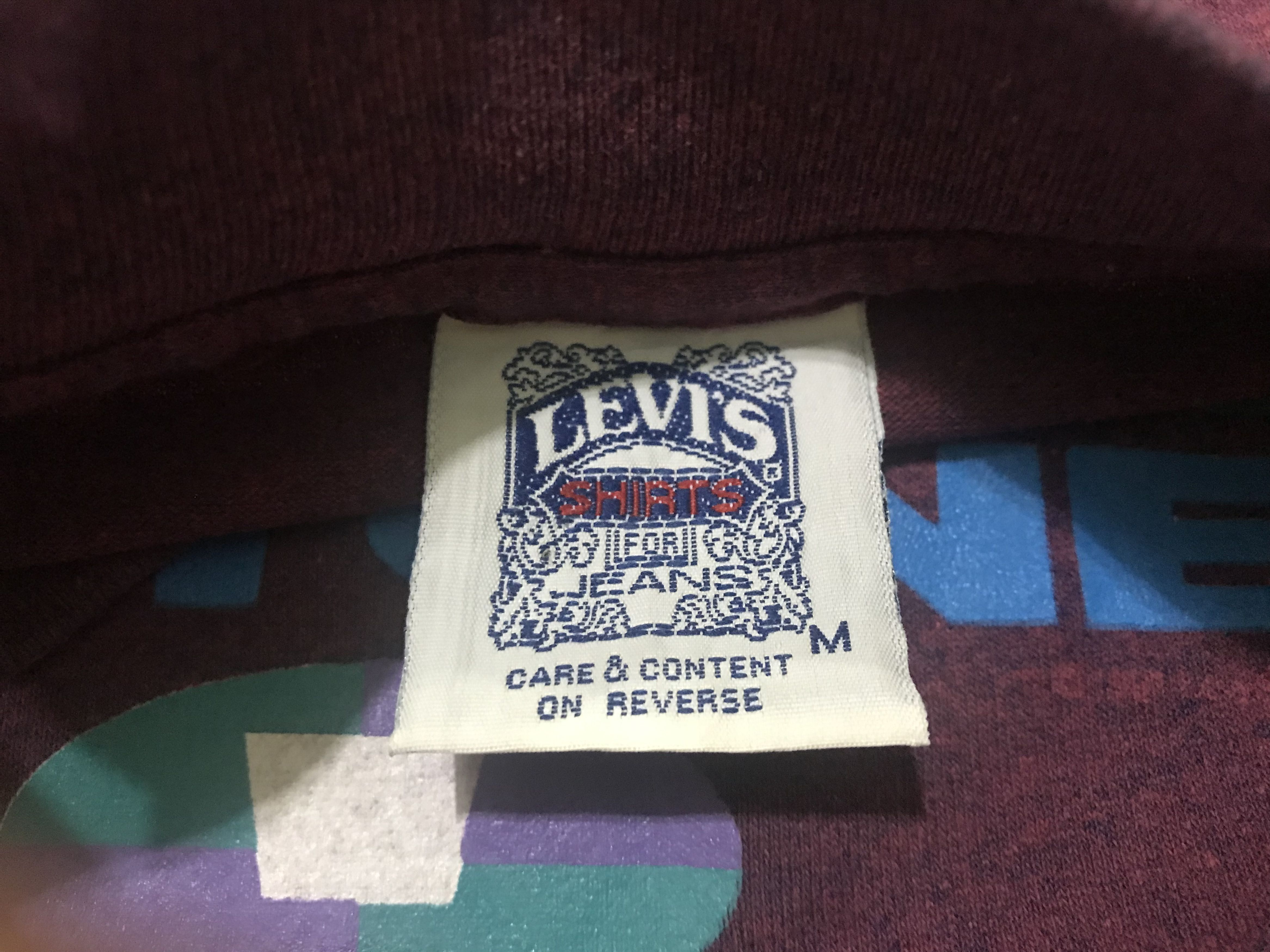 Levi's Vintage Clothing VINTAGE 501 LEVIS JEANS KEEP YOUR BUTTON FLY L/SLEEVE SHIRT Size US M / EU 48-50 / 2 - 8 Thumbnail