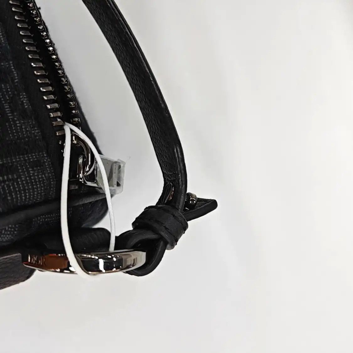Dior DIOR black canvas monogram jacquard shoulder bag handbag crossbody bag silver ha Size ONE SIZE - 10 Thumbnail