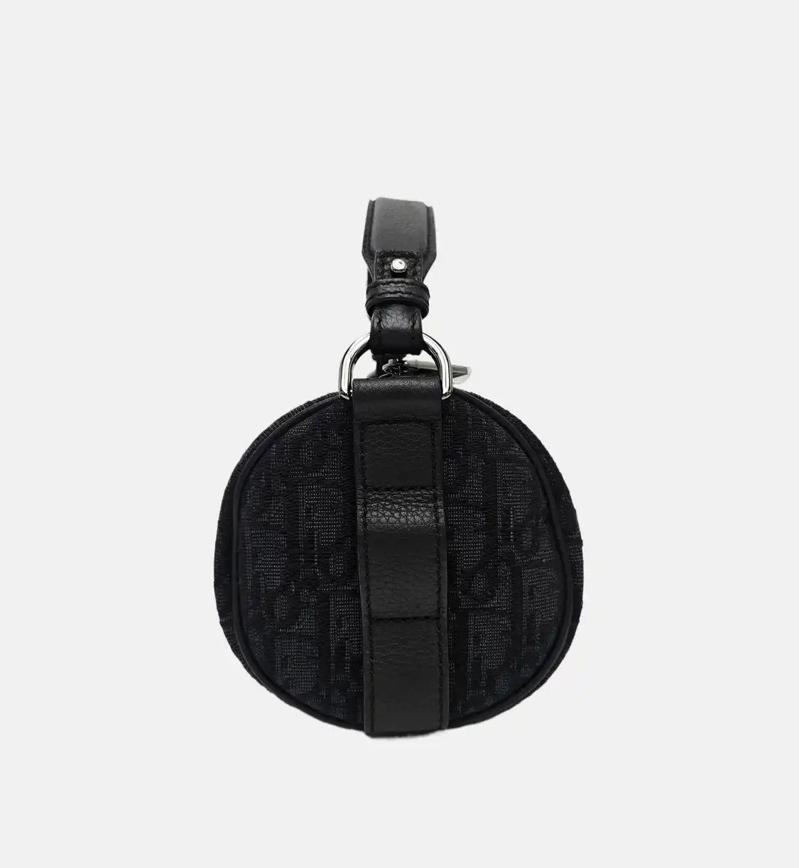 Dior DIOR black canvas monogram jacquard shoulder bag handbag crossbody bag silver ha Size ONE SIZE - 4 Thumbnail