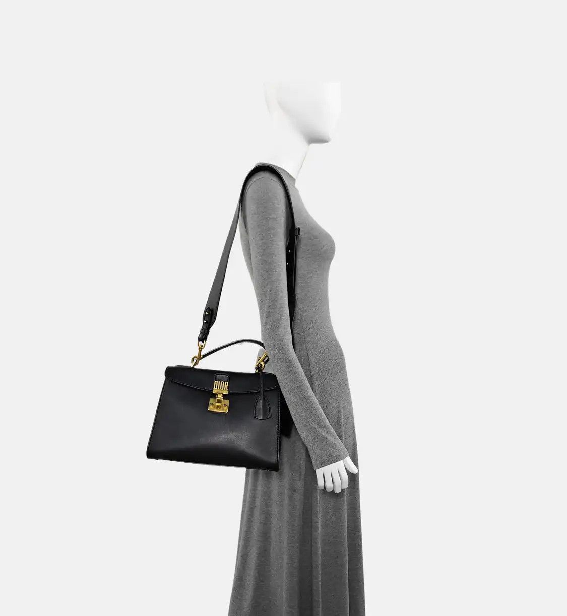 Dior DIOR Dioraddict black cowhide leather shoulder bag handbag crossbody bag gold ha Size ONE SIZE - 2 Thumbnail