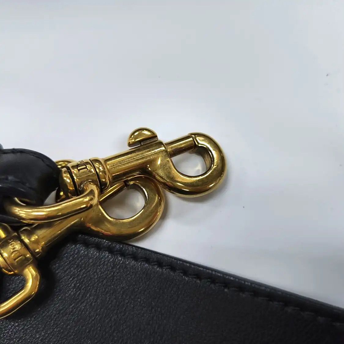 Dior DIOR Dioraddict black cowhide leather shoulder bag handbag crossbody bag gold ha Size ONE SIZE - 25 Thumbnail