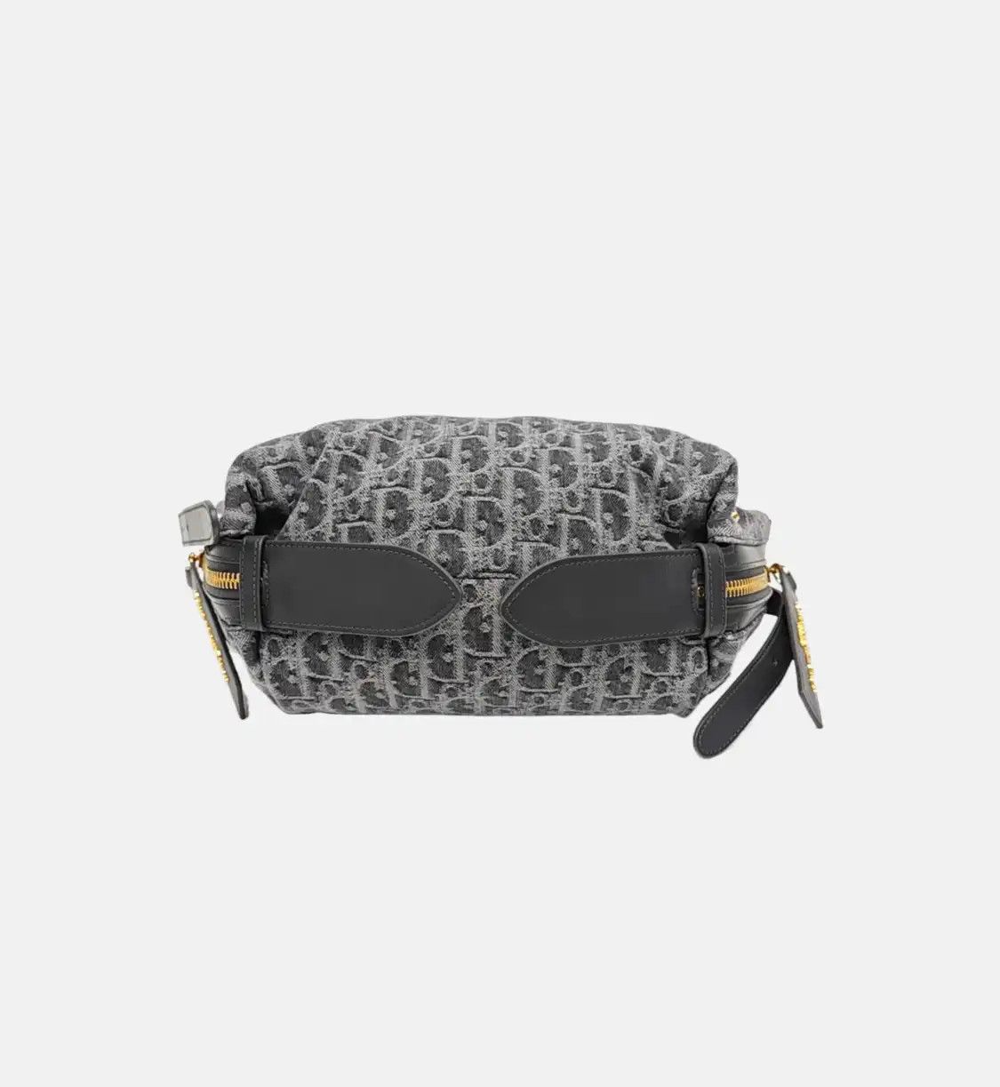 Dior DIOR D-Journey Small grey canvas monogram jacquard handbag shoulder bag gold har Size ONE SIZE - 6 Thumbnail