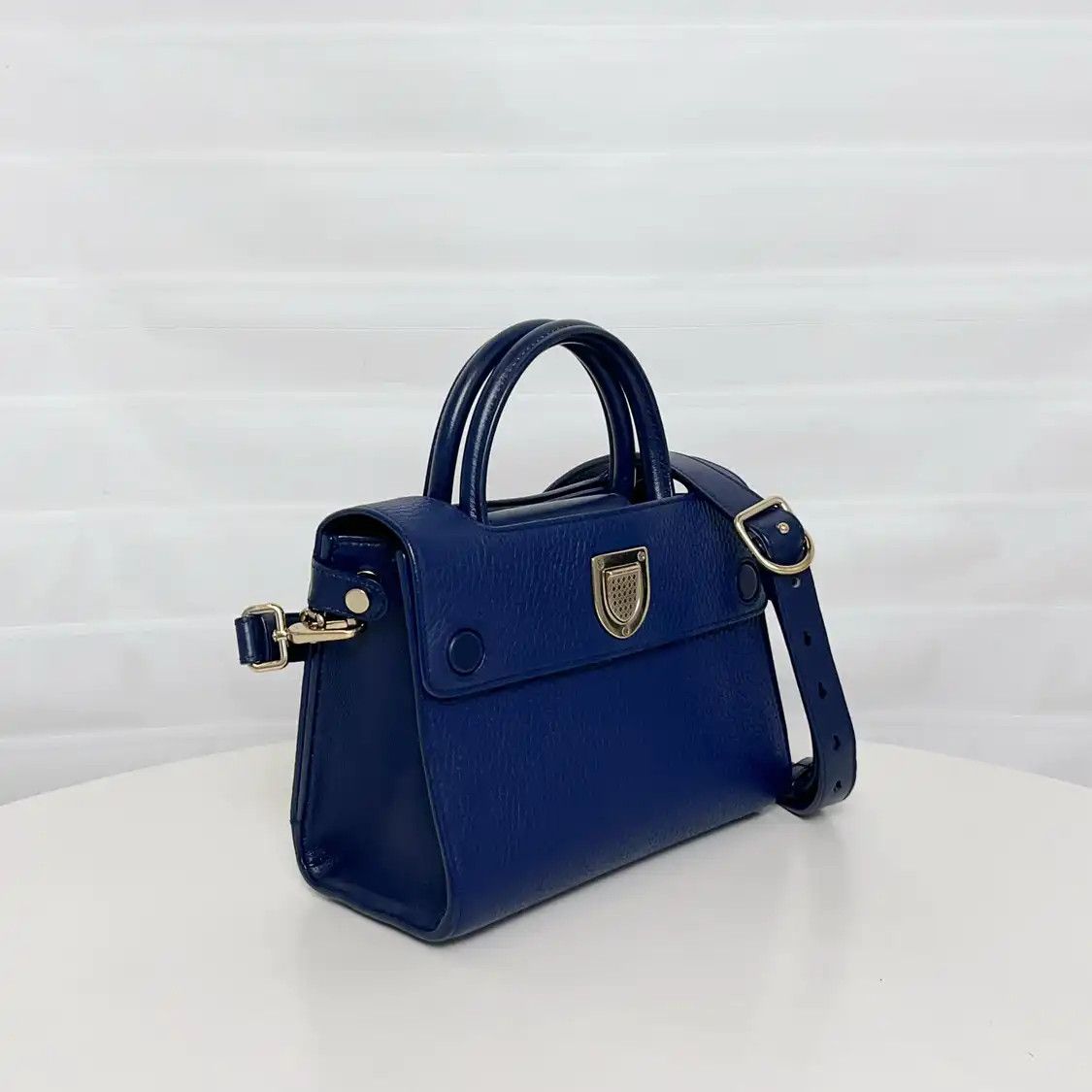 Dior DIOR Diorever blue cowhide leather handbag Size ONE SIZE - 3 Thumbnail