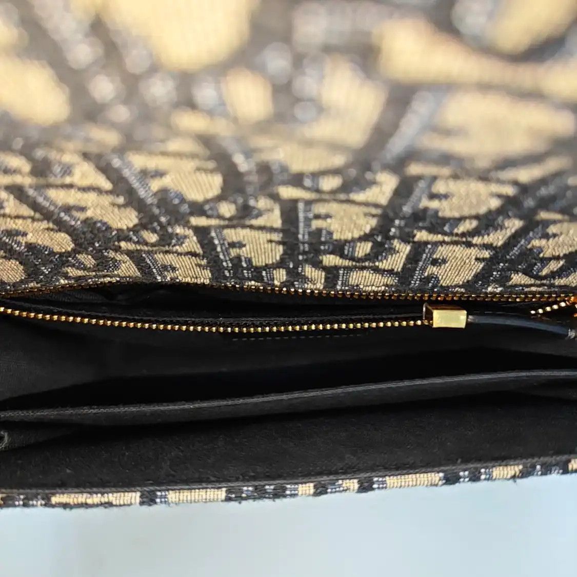 Dior DIOR 30 Montaigne blue canvas monogram jacquard Montaigne bag shoulder bag cross Size ONE SIZE - 7 Thumbnail