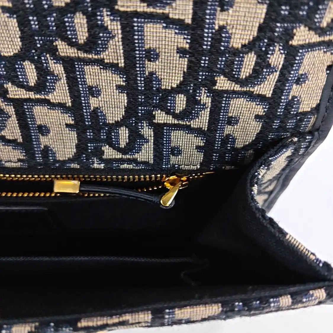Dior DIOR 30 Montaigne blue canvas monogram jacquard Montaigne bag shoulder bag cross Size ONE SIZE - 15 Thumbnail