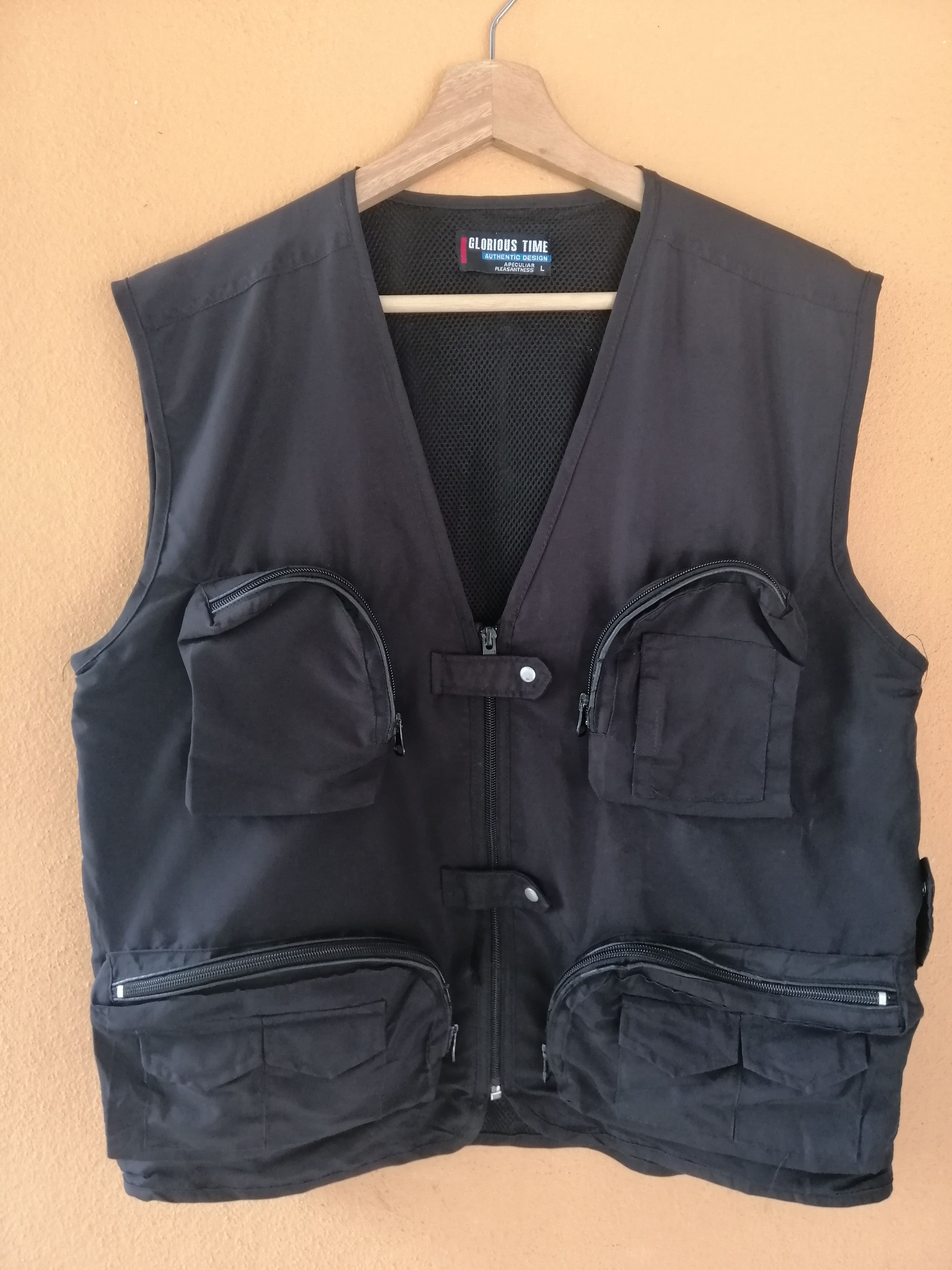 Japanese Brand Vintage Gloriuos Time Vest Tactical Pocket Utility Pocket Size US M / EU 48-50 / 2 - 1 Thumbnail