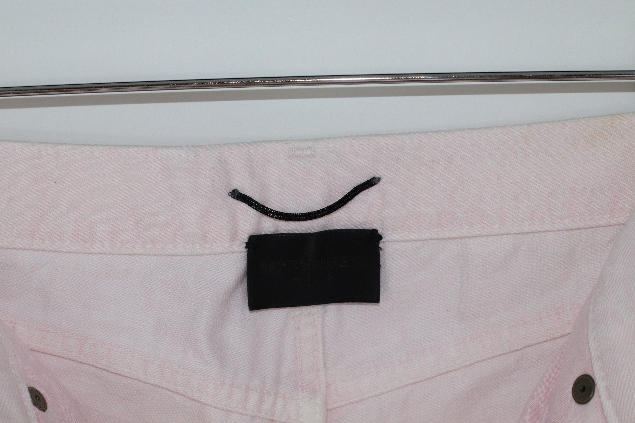 Saint Laurent Paris 1 of 1 Pink Denim Size US 29 - 6 Thumbnail