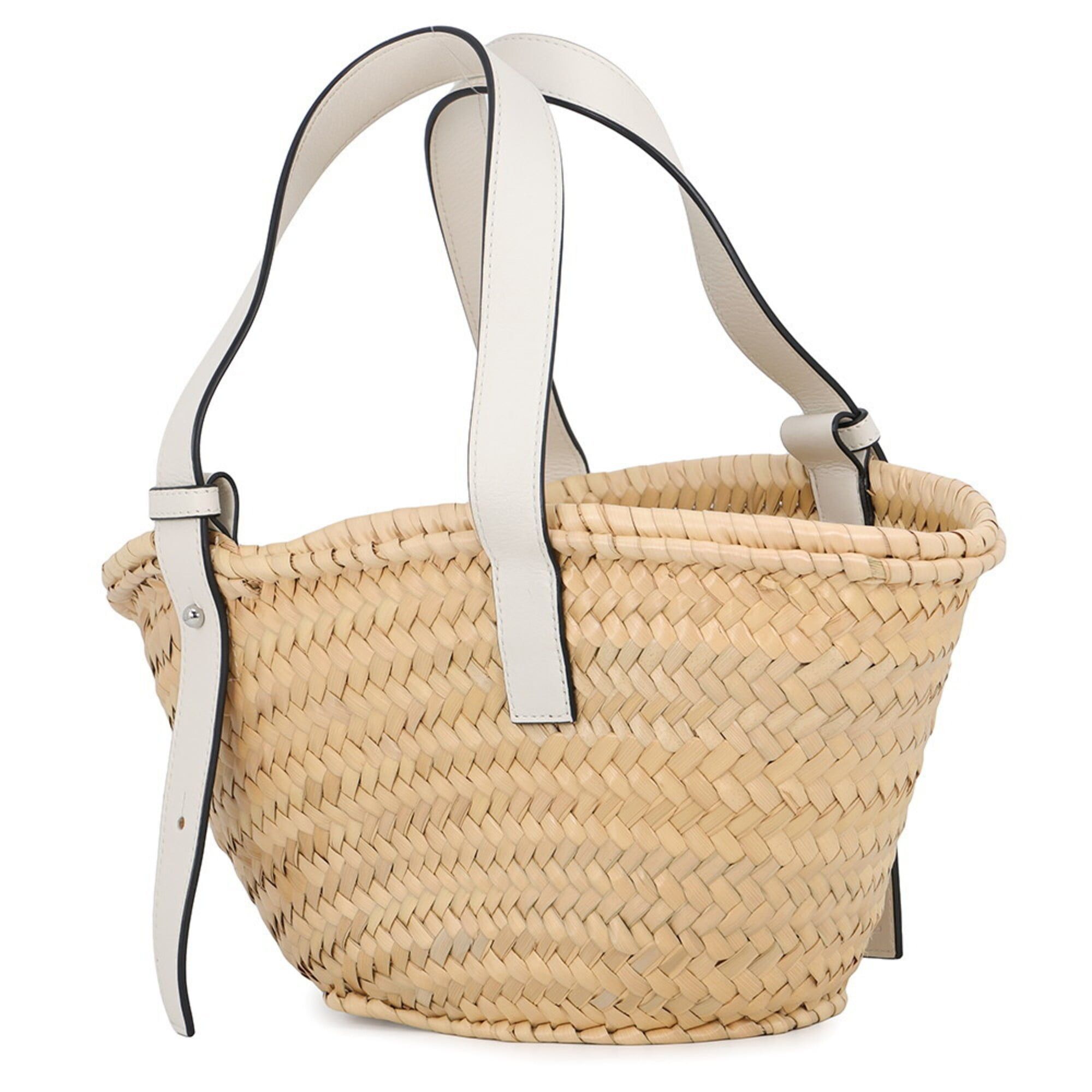 Loewe Loewe handbag, basket bag, small, palm leaf, calfskin, A223S93X04, LOEWE white, Size ONE SIZE - 2 Thumbnail