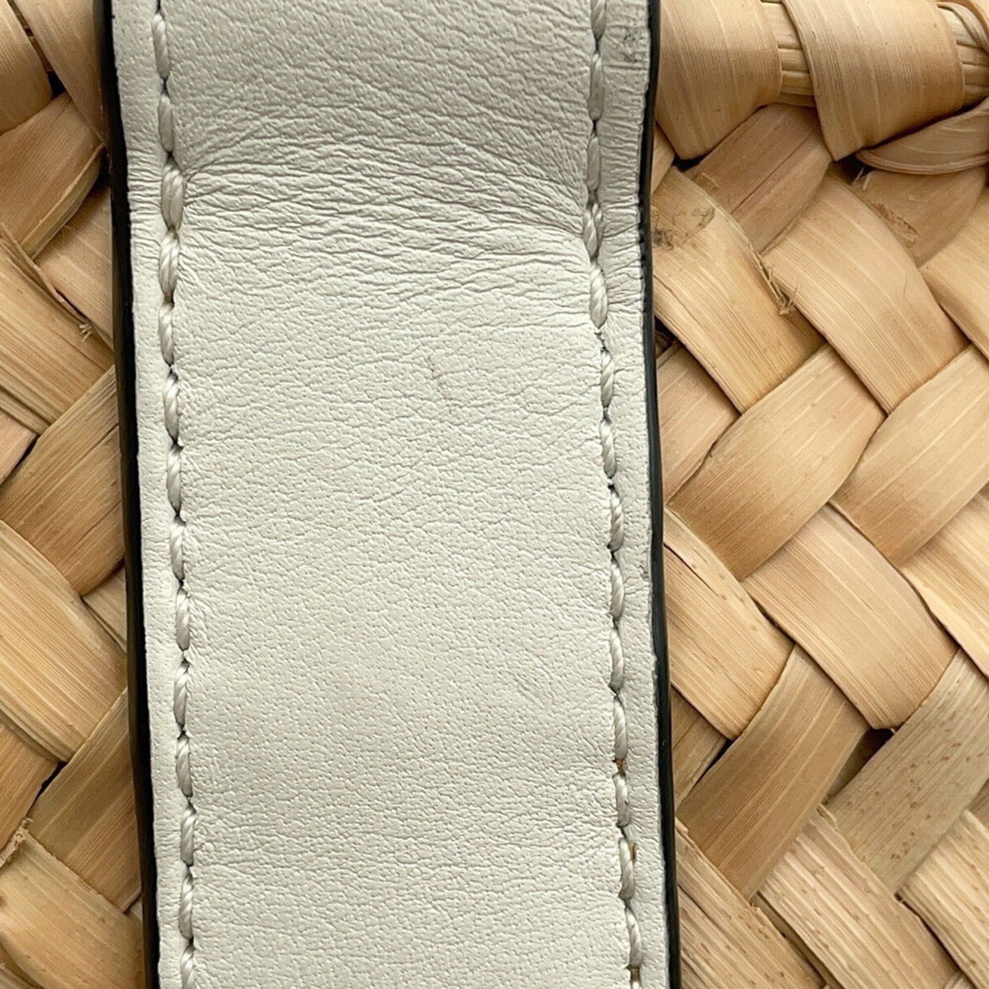 Loewe Loewe handbag, basket bag, small, palm leaf, calfskin, A223S93X04, LOEWE white, Size ONE SIZE - 11 Thumbnail
