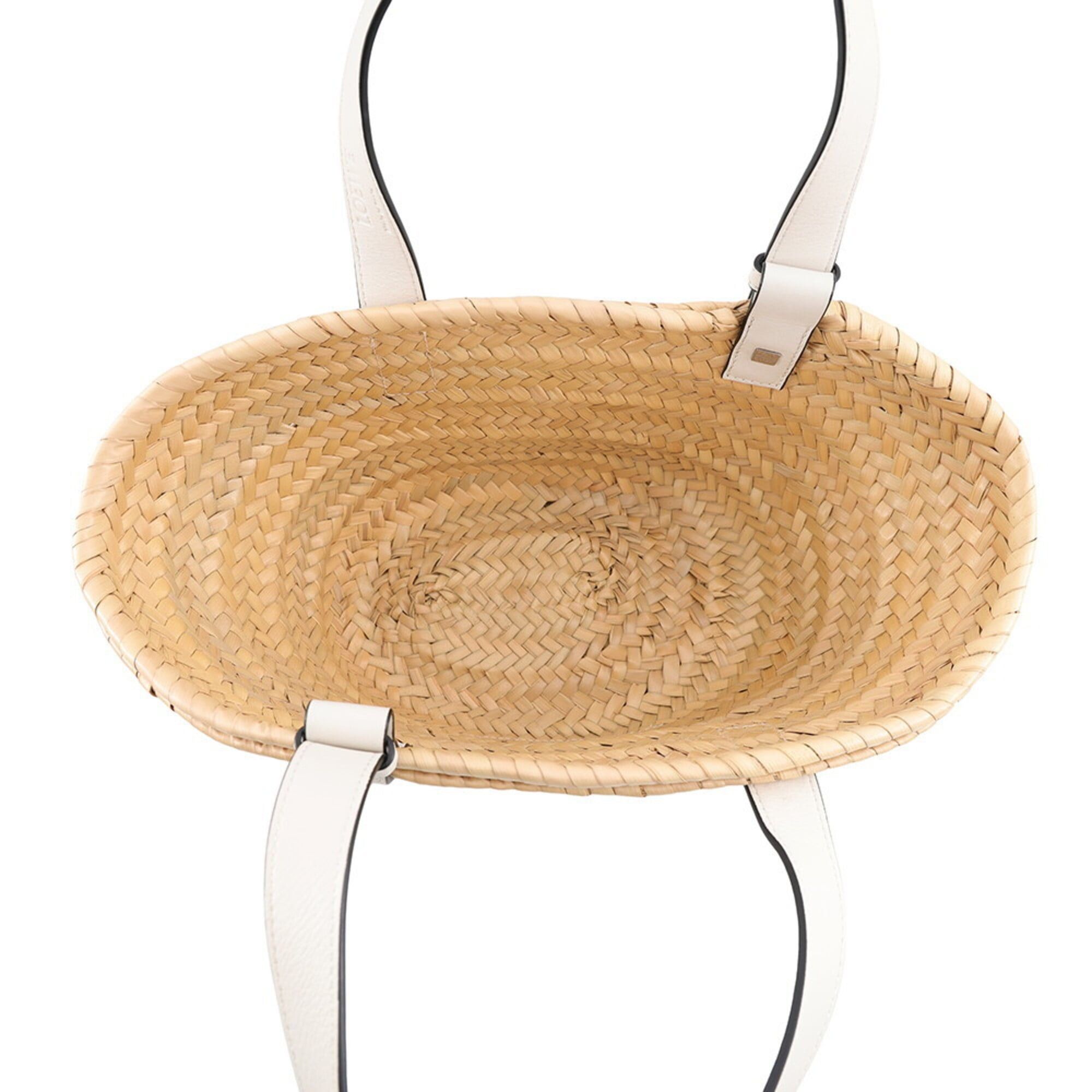 Loewe Loewe handbag, basket bag, small, palm leaf, calfskin, A223S93X04, LOEWE white, Size ONE SIZE - 5 Thumbnail