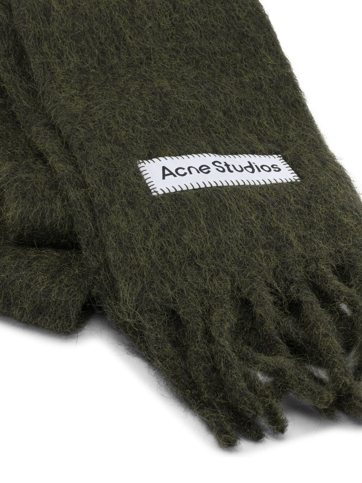 Acne Studios Acne Studios Green Alpaca Scarf Size ONE SIZE - 2 Thumbnail