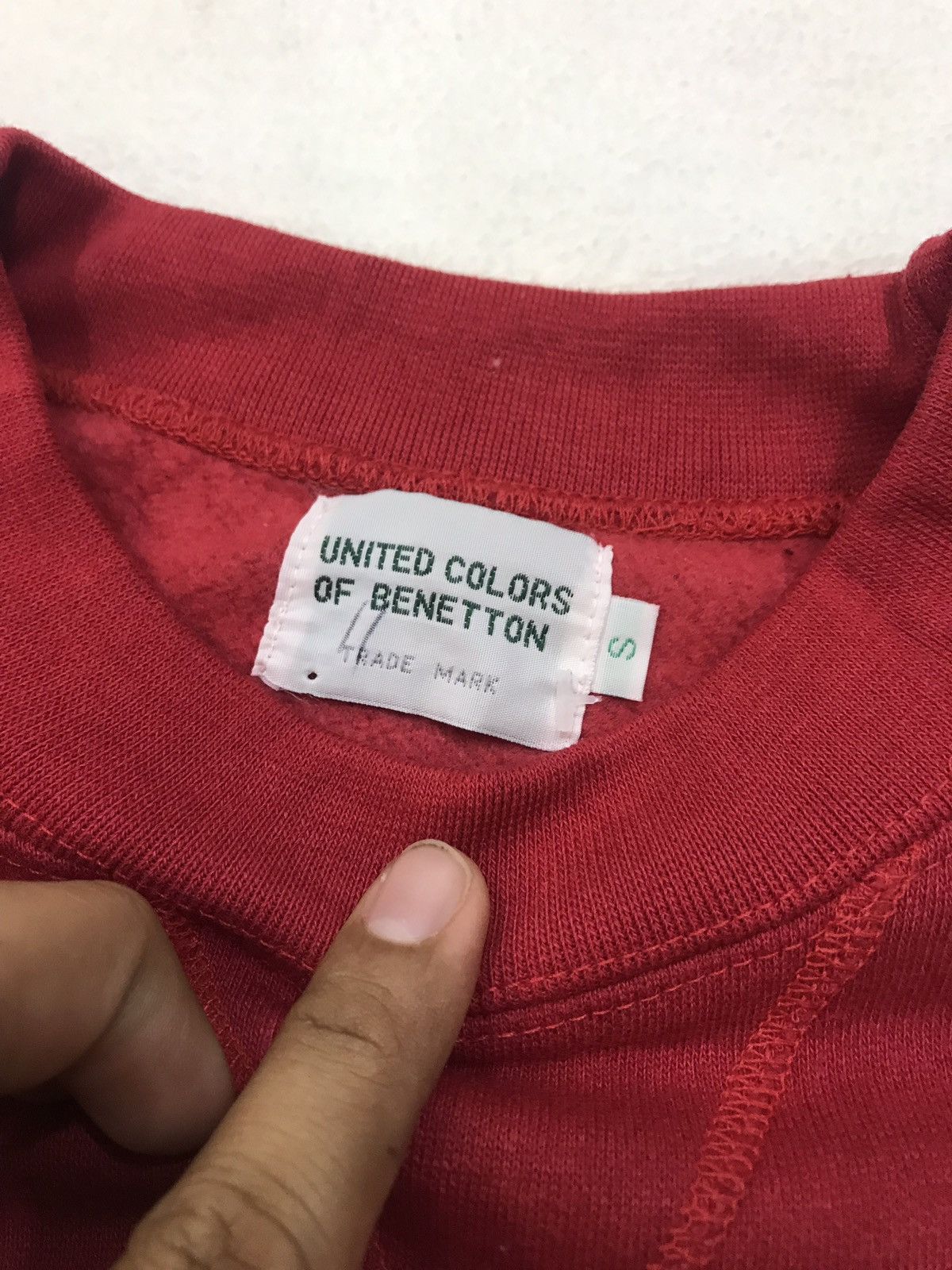 Benetton × United Colors Of Benetton NEAR MINT Benetton Sweatshirt Embroidered Logo Multicolor Size US S / EU 44-46 / 1 - 4 Thumbnail