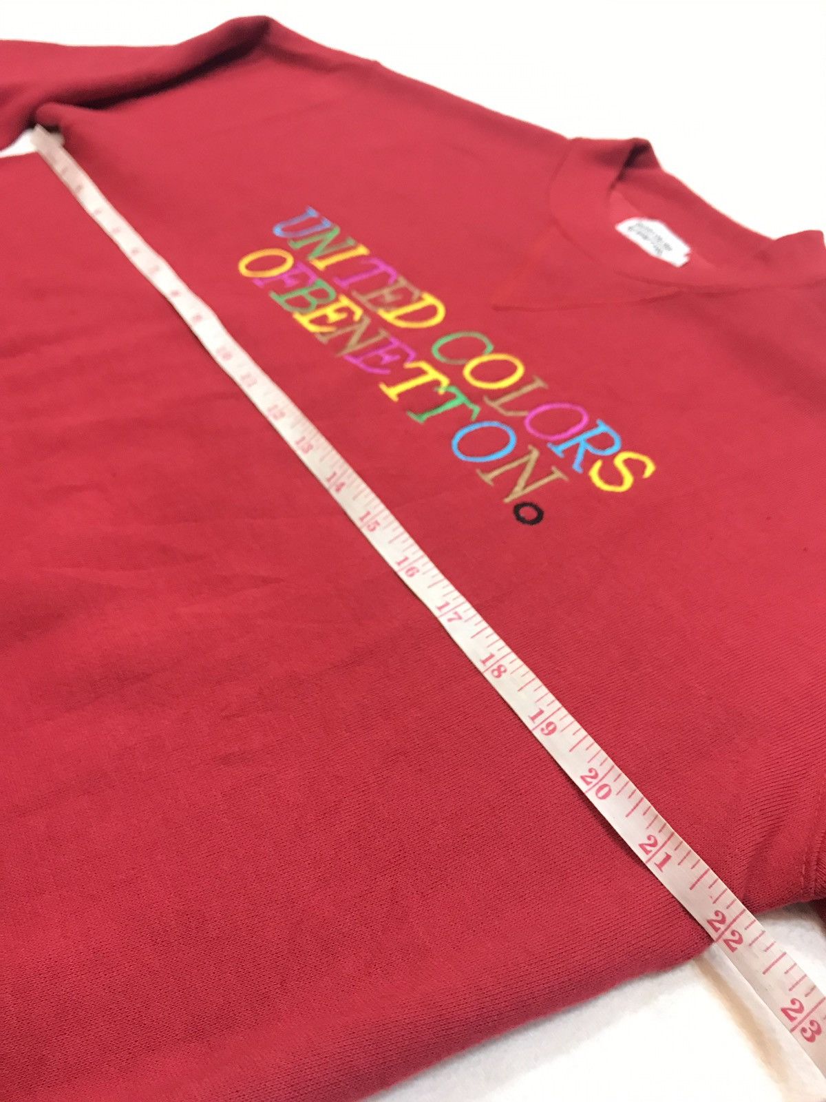 Benetton × United Colors Of Benetton NEAR MINT Benetton Sweatshirt Embroidered Logo Multicolor Size US S / EU 44-46 / 1 - 5 Thumbnail
