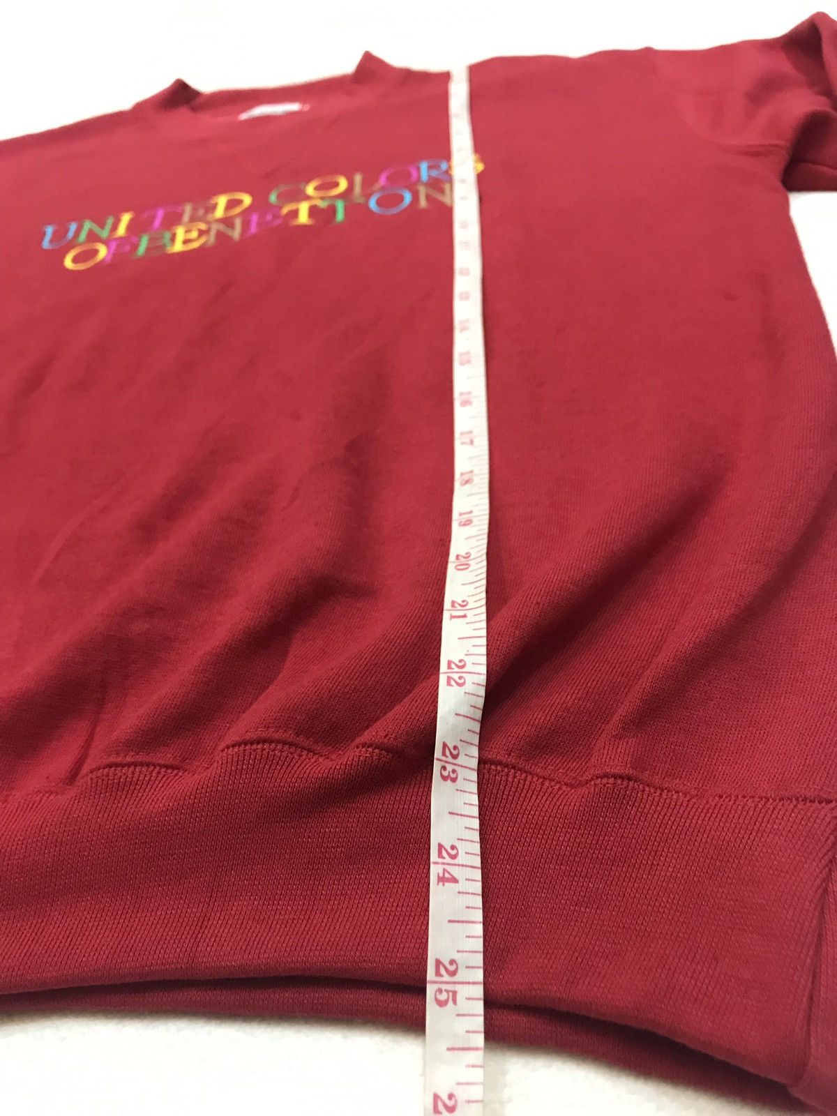 Benetton × United Colors Of Benetton NEAR MINT Benetton Sweatshirt Embroidered Logo Multicolor Size US S / EU 44-46 / 1 - 7 Thumbnail