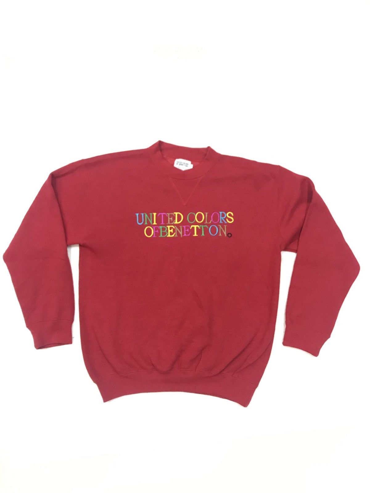 Benetton × United Colors Of Benetton NEAR MINT Benetton Sweatshirt Embroidered Logo Multicolor Size US S / EU 44-46 / 1 - 1 Thumbnail