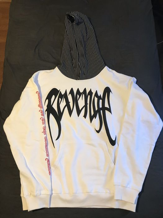 Revenge Revenge Pinstripe Hoodie Grailed