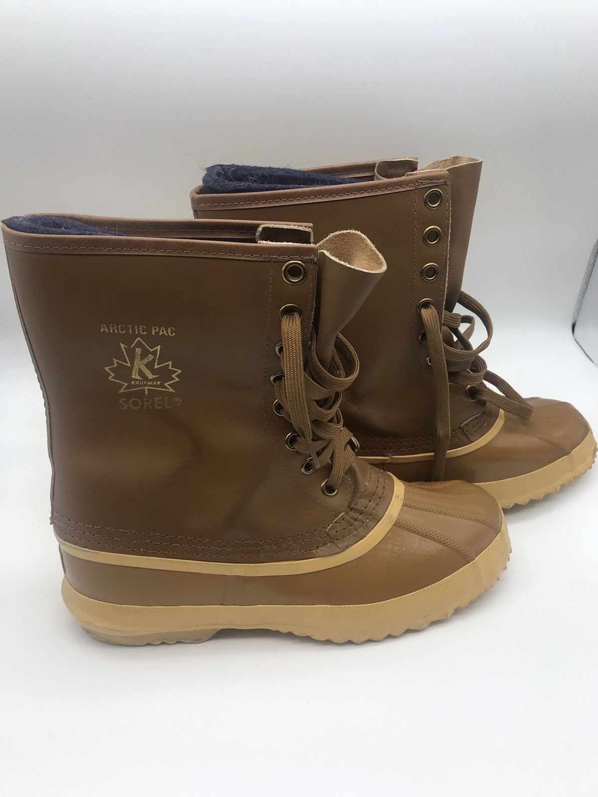 VINTAGE SOREL Men’s Brown Kaufman Ice Pac Winter Snow Boots Size 10 Vintage Sorel Kaufman Sentry Steel Toe Made | Mercari main image 3