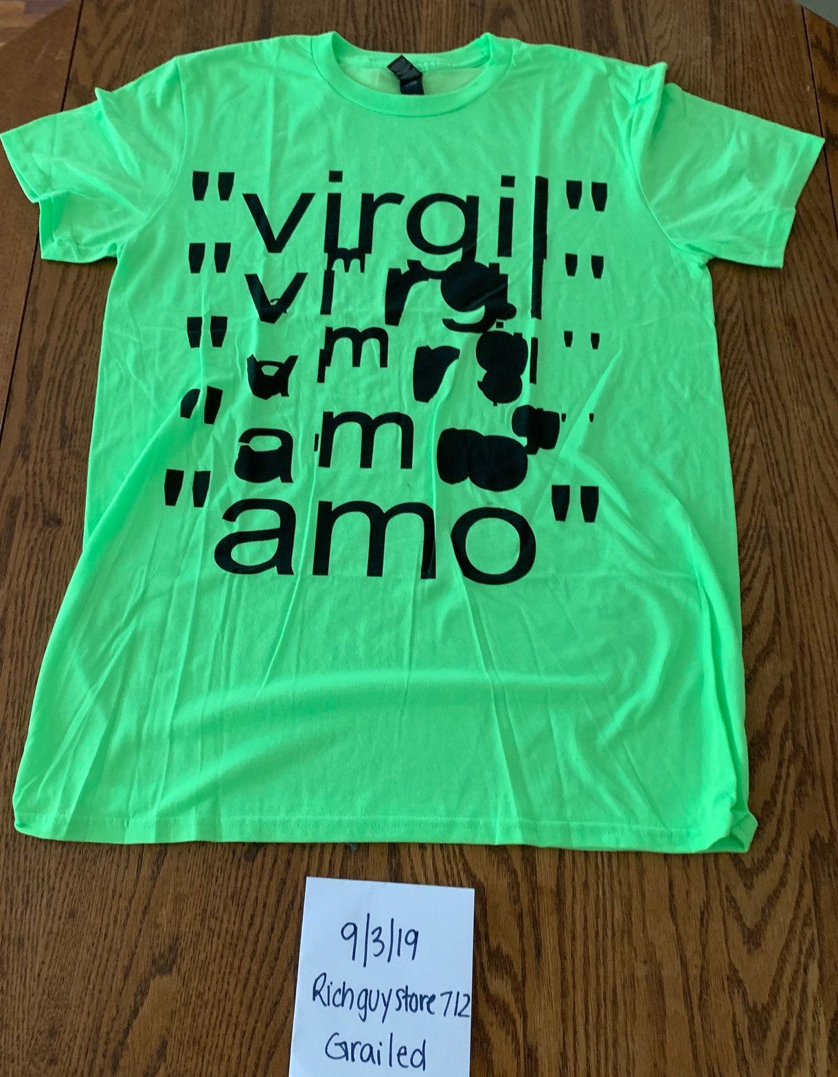 Virgil Abloh Virgil Abloh x MCA Figures of Speech Amo Tee (Green, Medium) Size US M / EU 48-50 / 2 - 1 Thumbnail