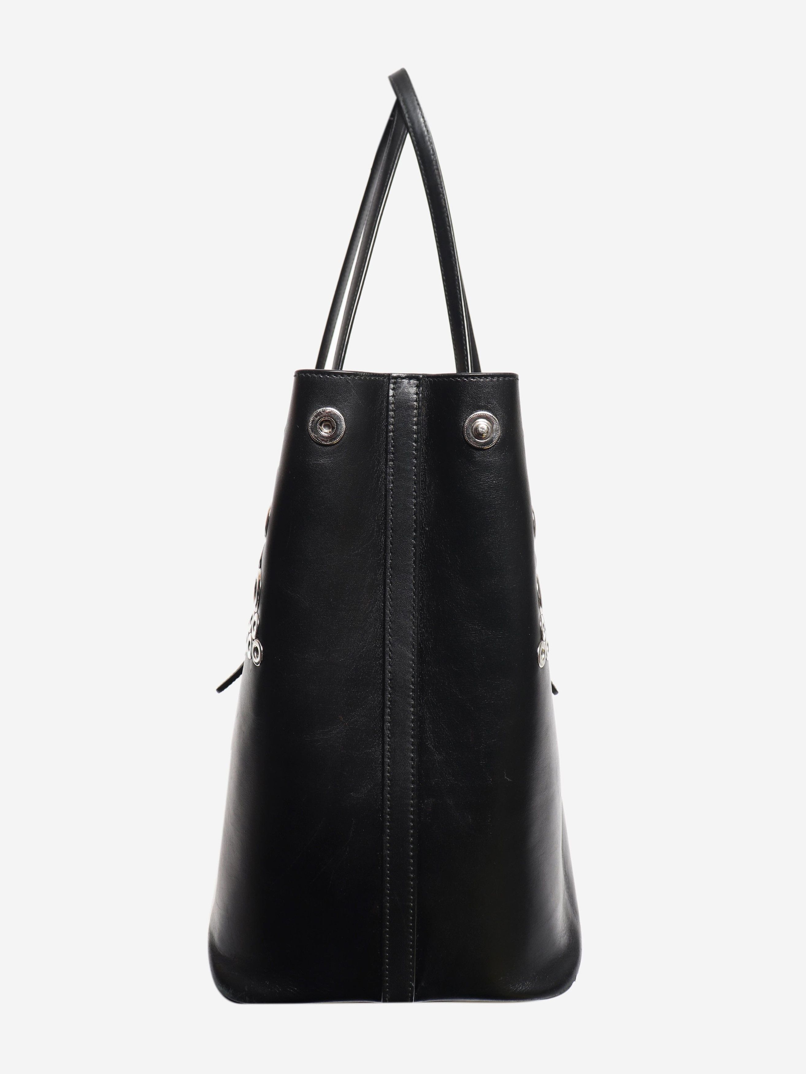 Alaia Black leather grommet tote bag Size ONE SIZE - 2 Thumbnail