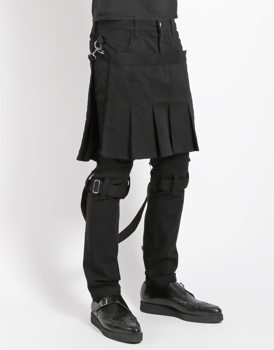 70s MALCOLMMCLAREN velours Bondage pants Vincent Men's Black & Red