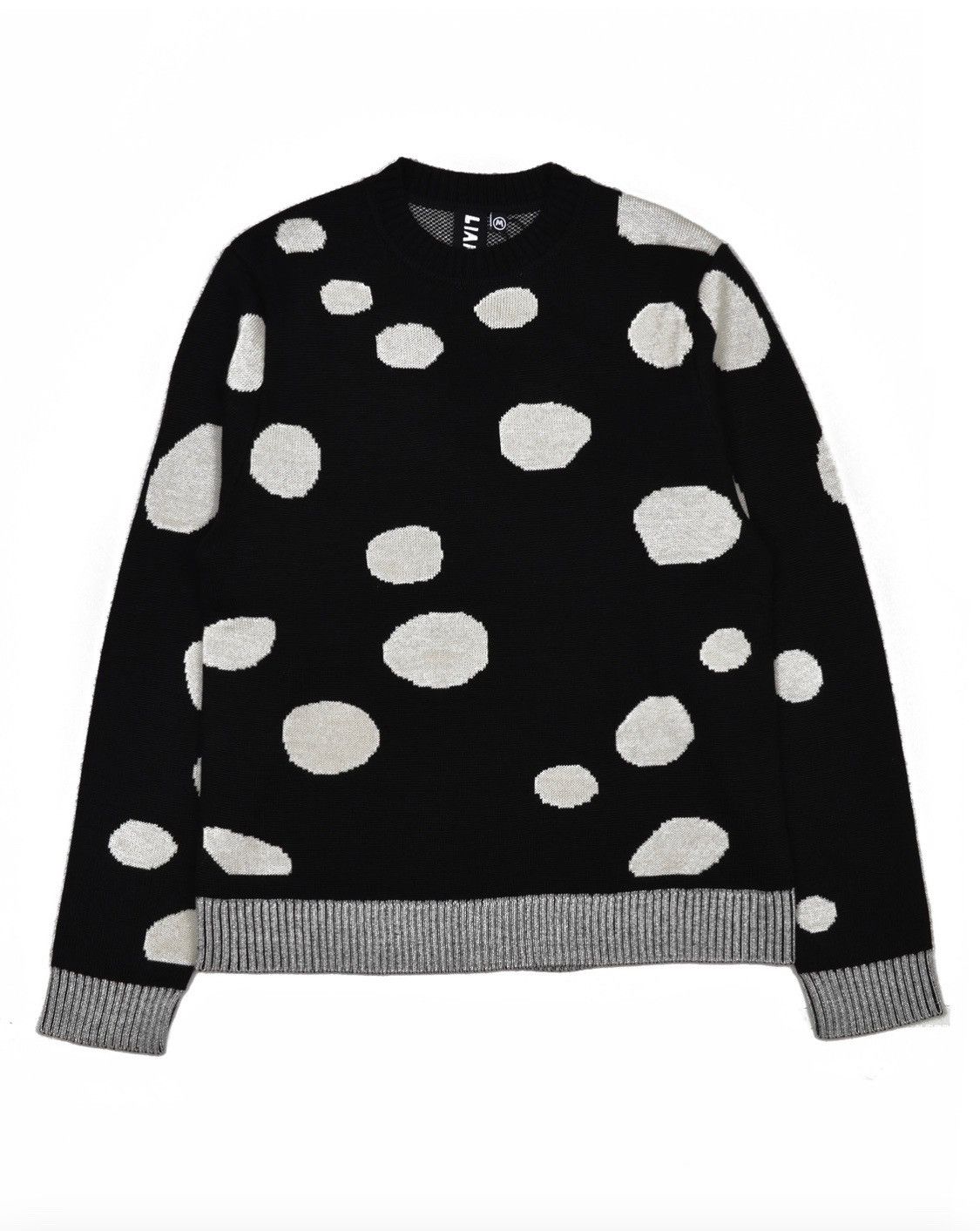 Liam Hodges LIAM HODGES - BLOBBY POLKADOT KNIT JUMPER [M] [BLACK 