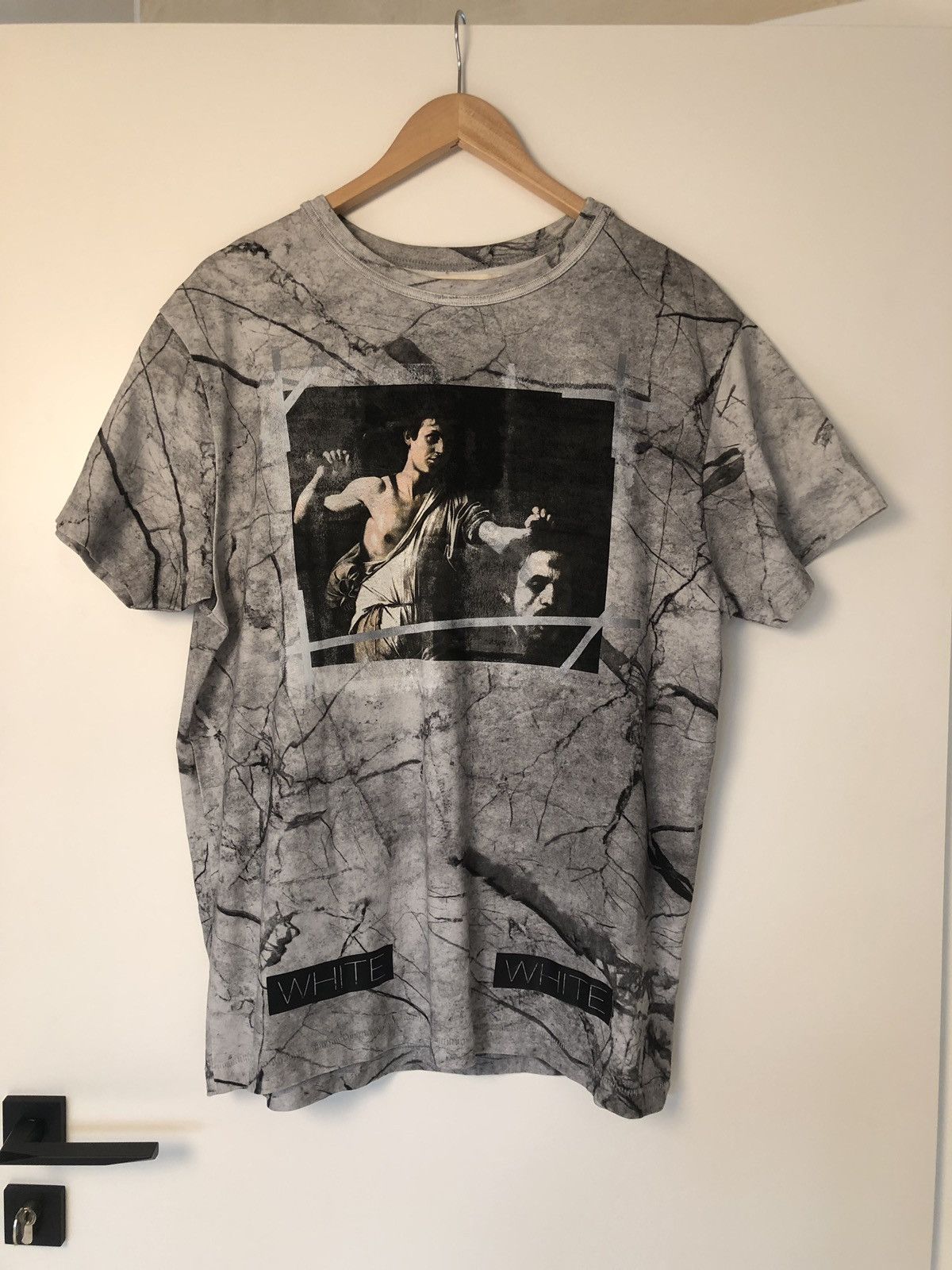 Off white marble t shirt best sale