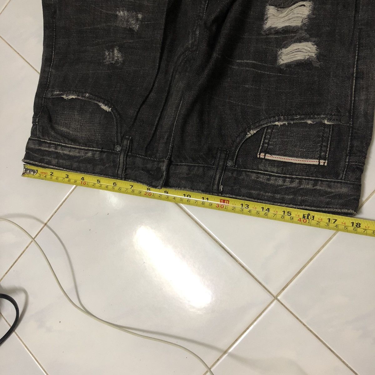 Billionaire Boys Club × Designer BBC Distressed Salvedge Denim Size US 36 / EU 52 - 13 Thumbnail