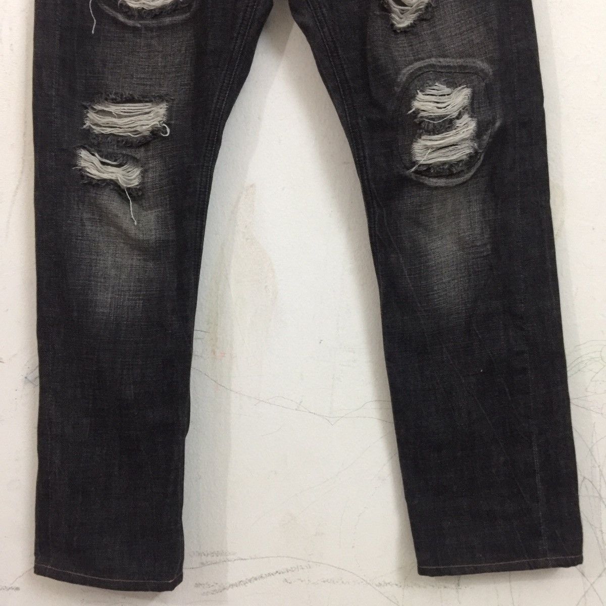 Billionaire Boys Club × Designer BBC Distressed Salvedge Denim Size US 36 / EU 52 - 5 Thumbnail