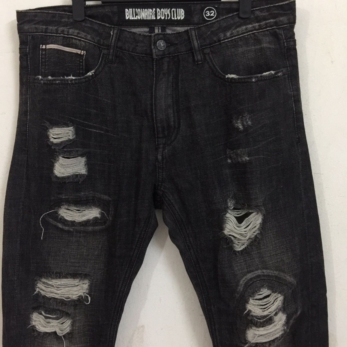 Billionaire Boys Club × Designer BBC Distressed Salvedge Denim Size US 36 / EU 52 - 1 Thumbnail