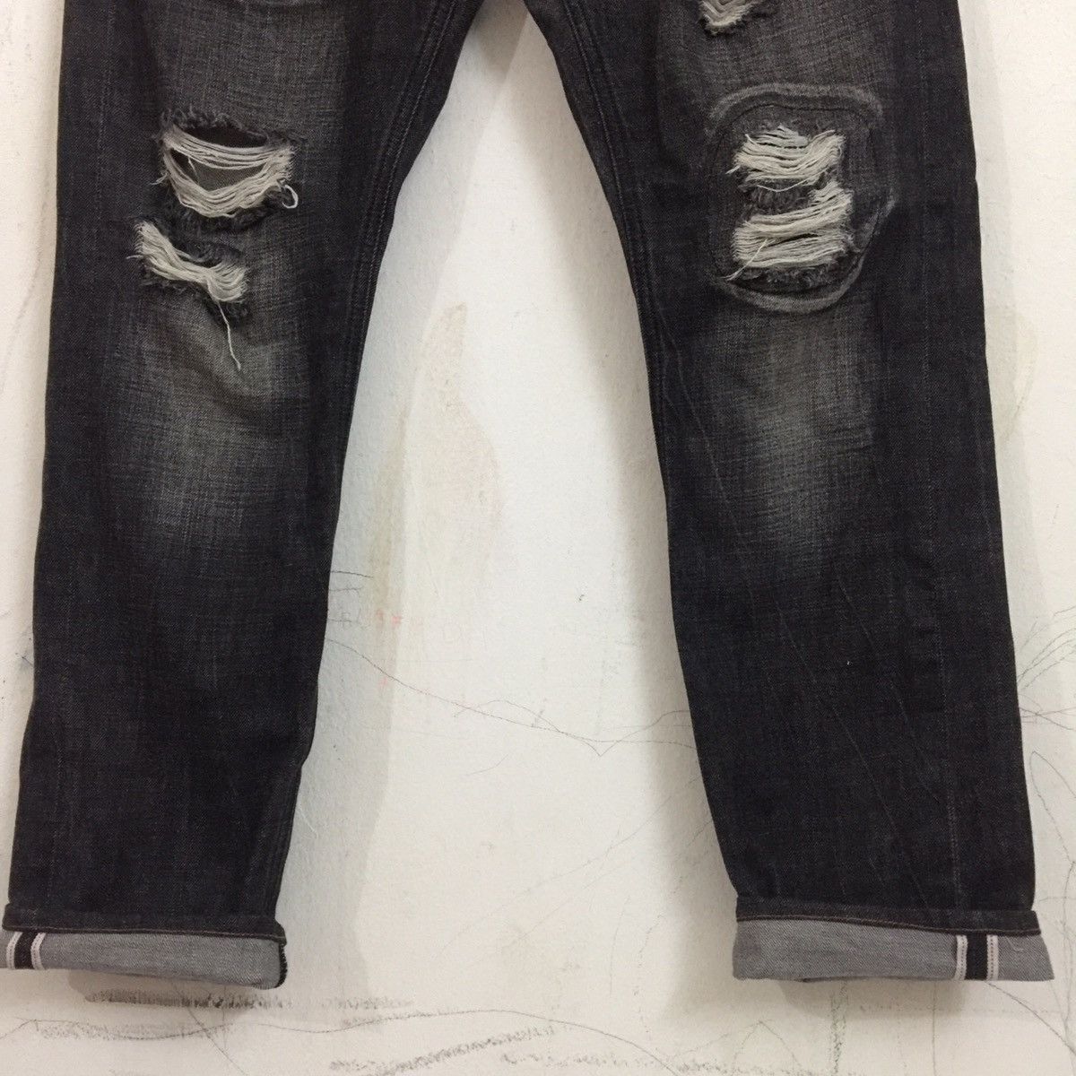 Billionaire Boys Club × Designer BBC Distressed Salvedge Denim Size US 36 / EU 52 - 6 Thumbnail
