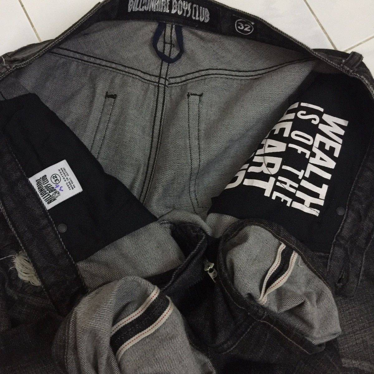 Billionaire Boys Club × Designer BBC Distressed Salvedge Denim Size US 36 / EU 52 - 11 Thumbnail