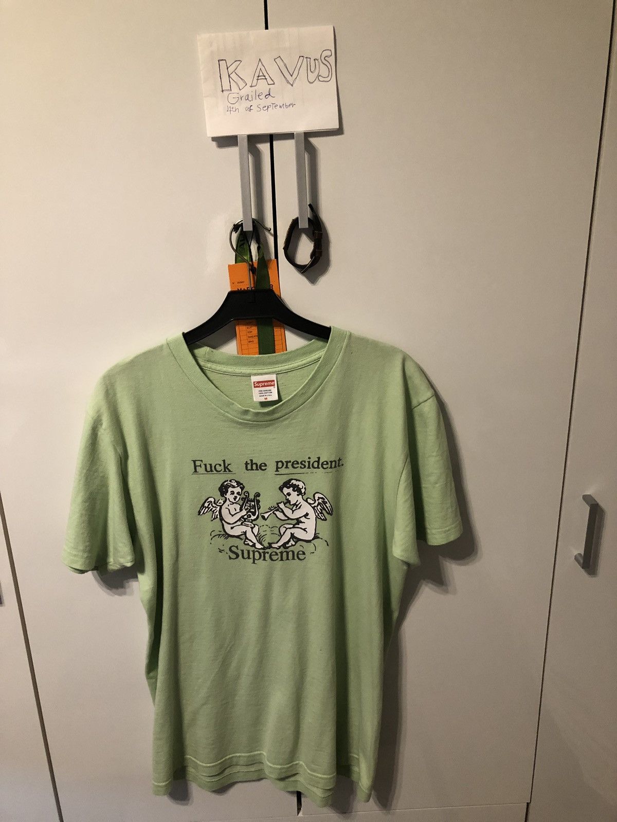 SUPREME SS17 FTP T-SHIRT LIGHT GREEN