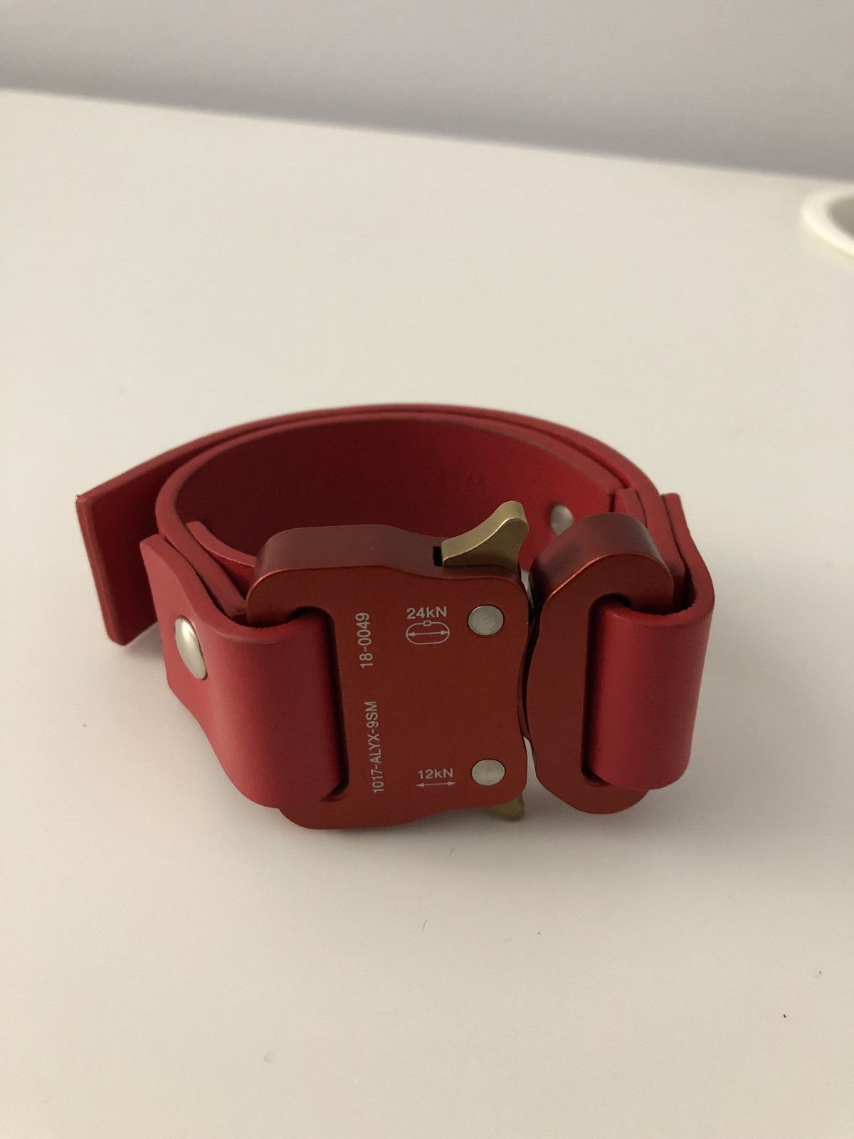 Alyx Alyx Studio Red Buckle Bracelet | Grailed