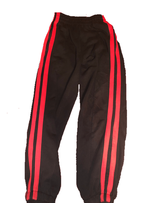 VETEMENTS Red Stripe Moto Sweatpants
