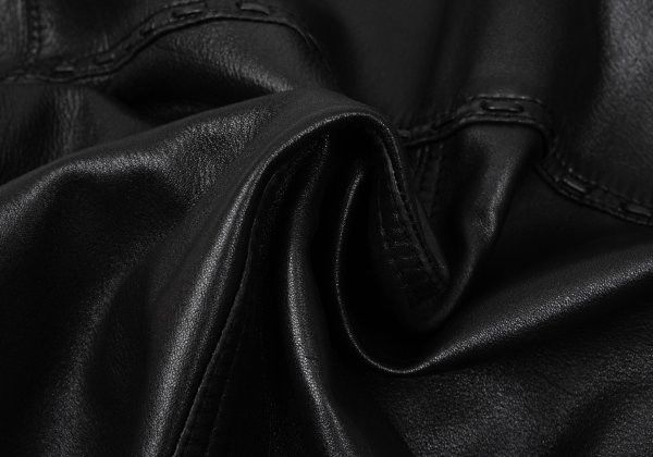 Ruffo Research RUFFO Stitched Leather Tailored Blazer Black Size L Size 44R - 19 Thumbnail