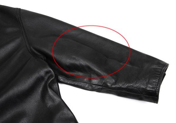 Ruffo Research RUFFO Stitched Leather Tailored Blazer Black Size L Size 44R - 5 Thumbnail