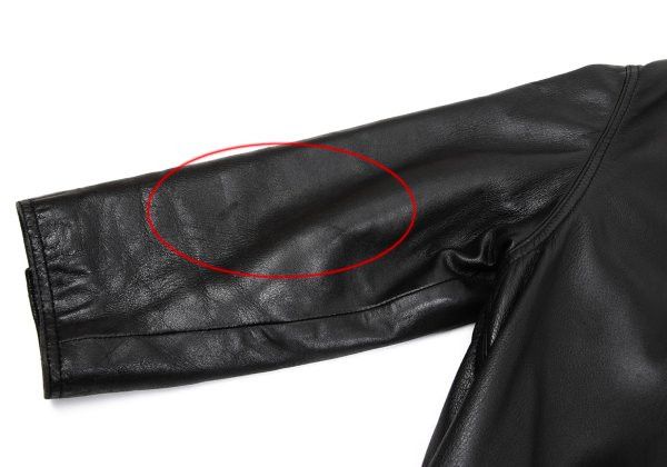 Ruffo Research RUFFO Stitched Leather Tailored Blazer Black Size L Size 44R - 7 Thumbnail