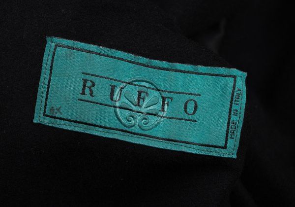 Ruffo Research RUFFO Stitched Leather Tailored Blazer Black Size L Size 44R - 20 Thumbnail