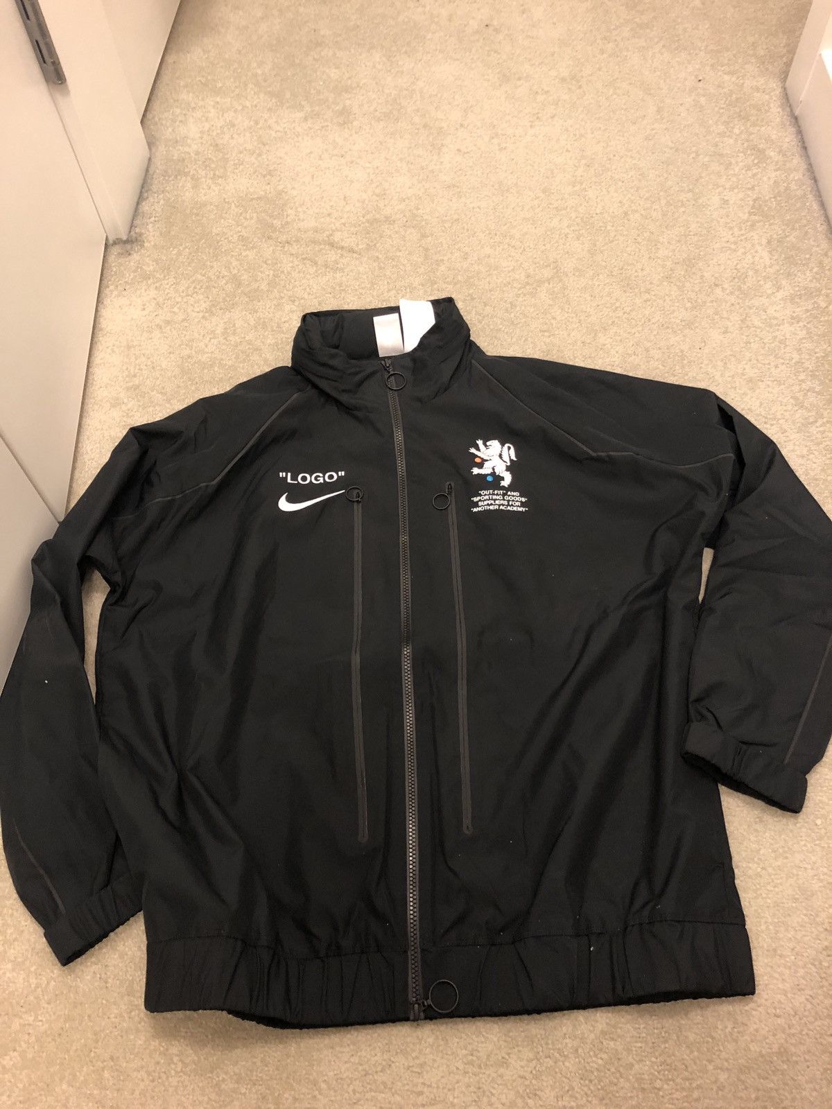 Nikelab x off-white mercurial nrg x track jacket black best sale