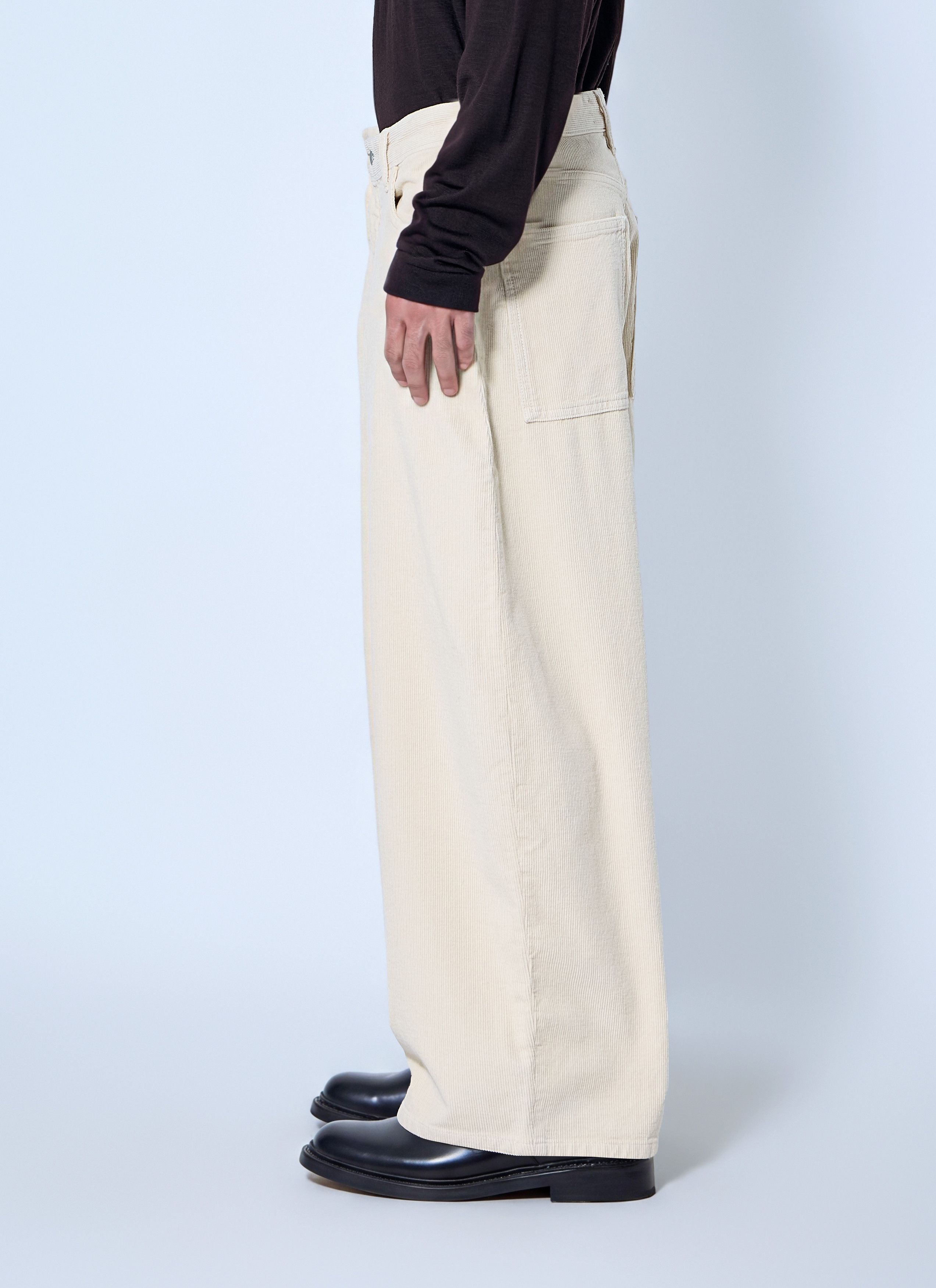 Studio Nicholson Paolo Volume Pants in White, Men's (Size 32) — image 3 of 6